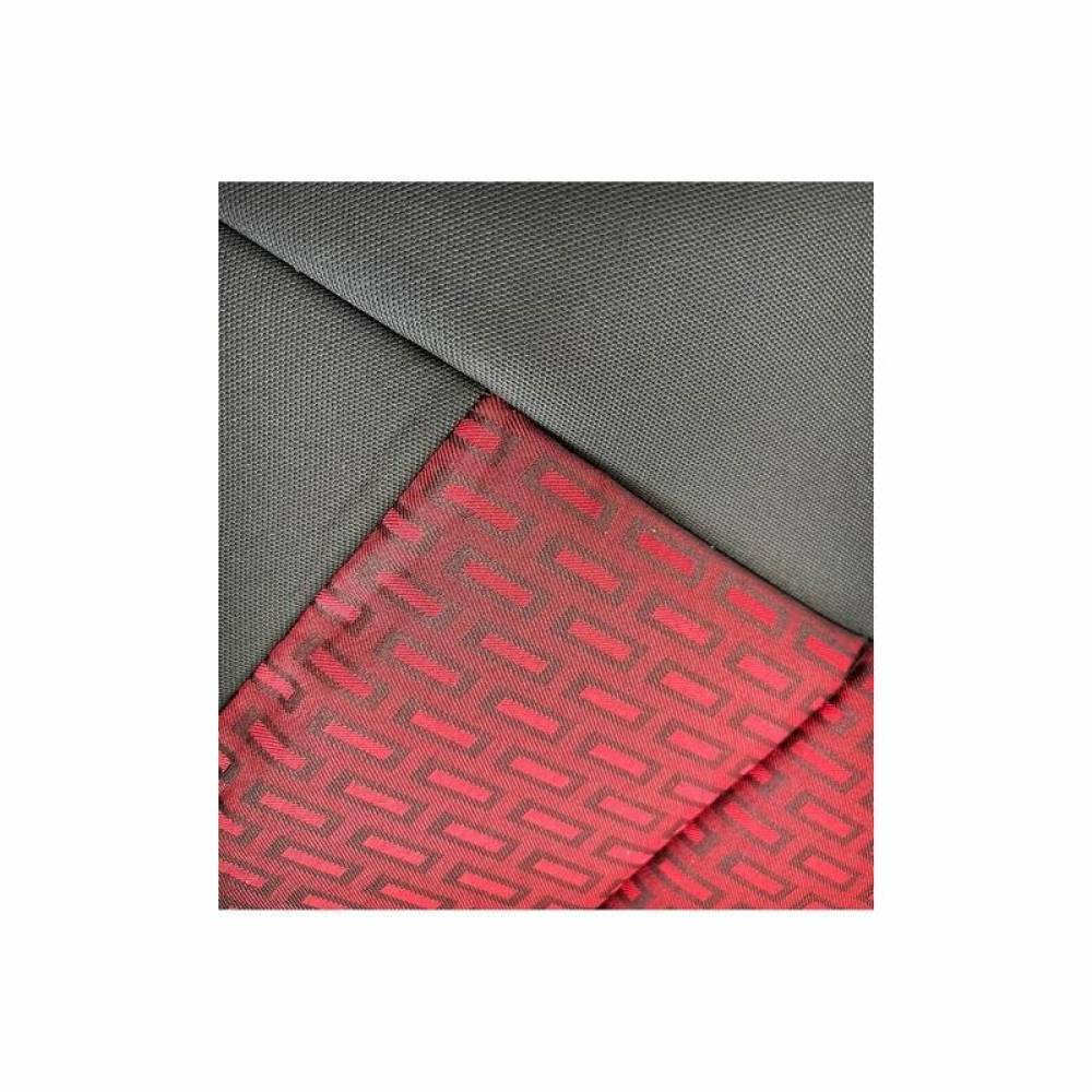 Set huse auto premium, bancheta spate fractionata, rosu cu negru, F3001-P28