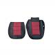 Set huse auto premium, bancheta spate fractionata, rosu cu negru, F3001-P28