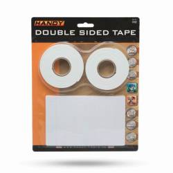 Banda dublu adeziva rola 18mm/2.6m + 18x24mm (64buc) set 11102 Handy