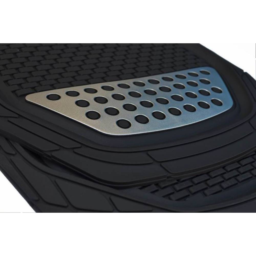 Covorase auto ajustabile PVC cu bulina, silver 4-4 H.L.
