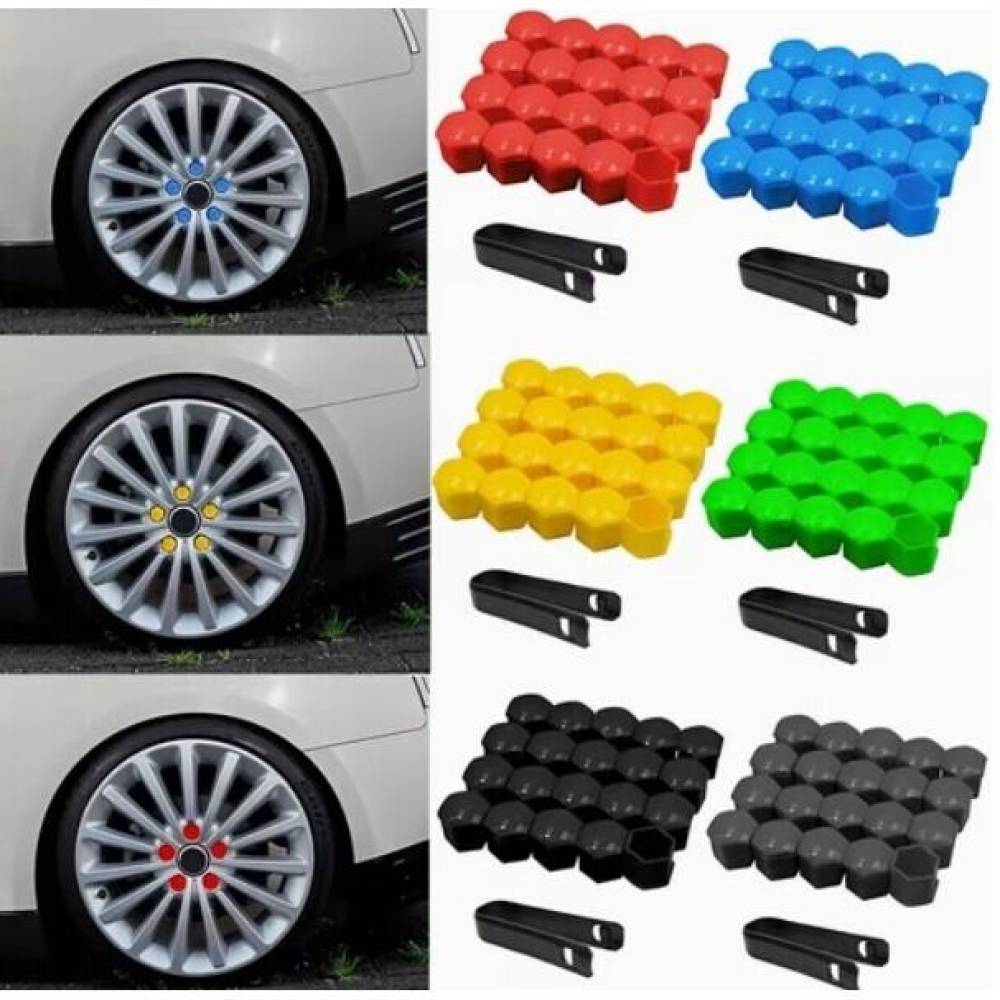 Set 20 capacele plastic, pentru prezoane 19inch, negru, 58044 Carmotion