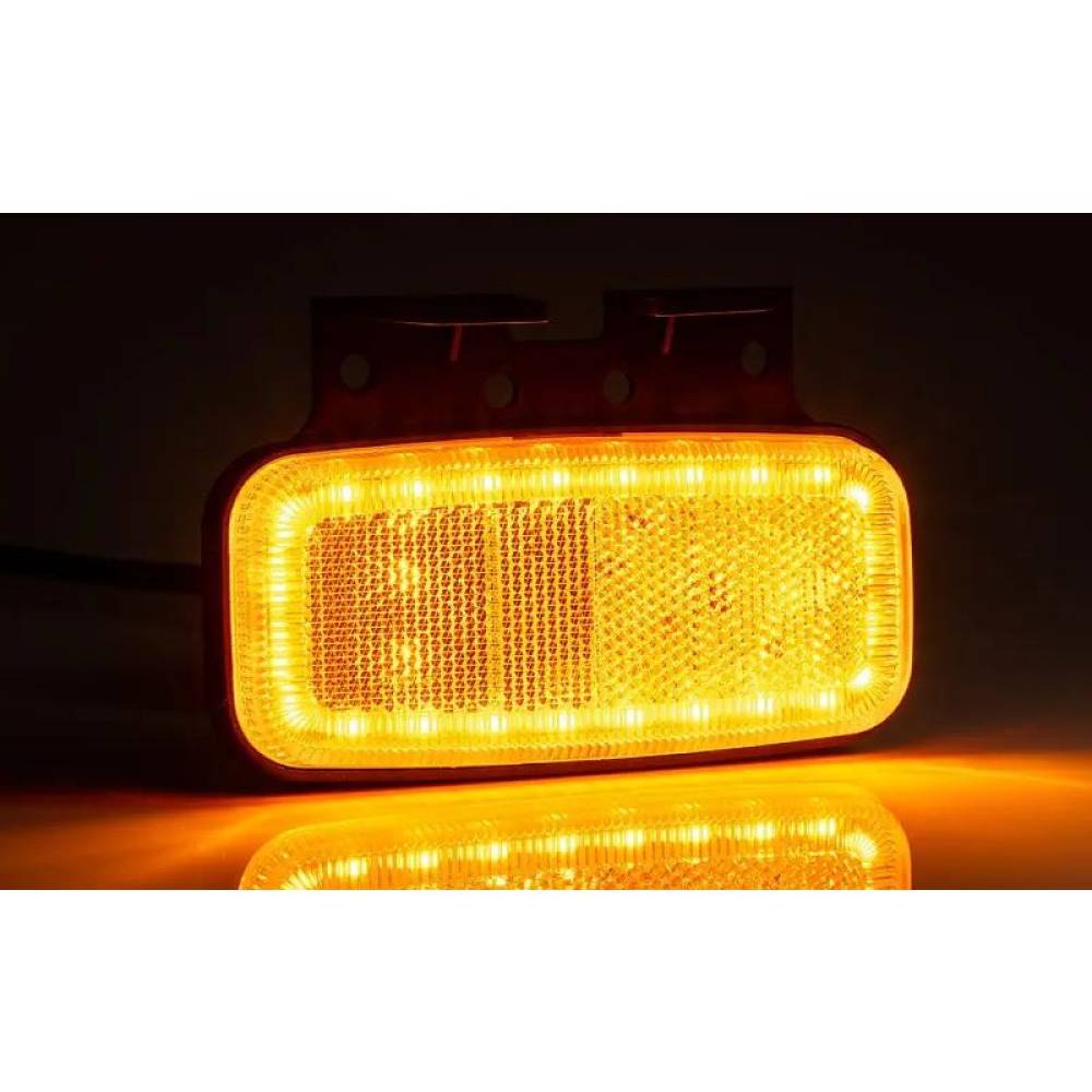 Lampa gabarit 125x60, LED, cu suport, galbena, FT-075Z+K, Fristom