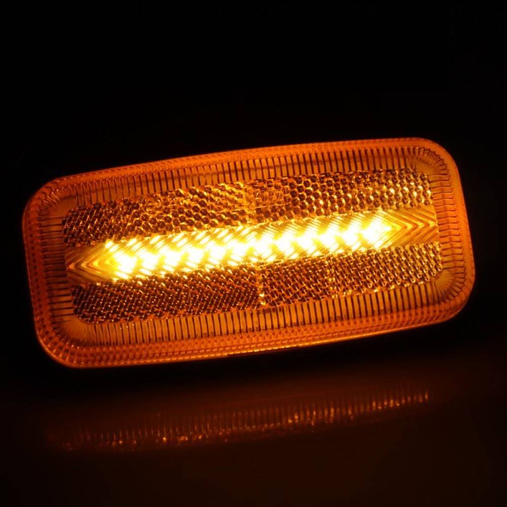 Lampa gabarit 125X60, LED, cu semnalizare si suport, galbena, FT-080+K Fristom