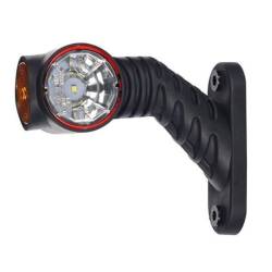 Lampa gabarit cu brat oblic 45°, 125mm, LED, alb-rosu-galbena, dreapta, LD2180 Horpol