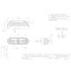 Lampa gabarit 96x39, LED, fata cabina, LD 230 Horpol 