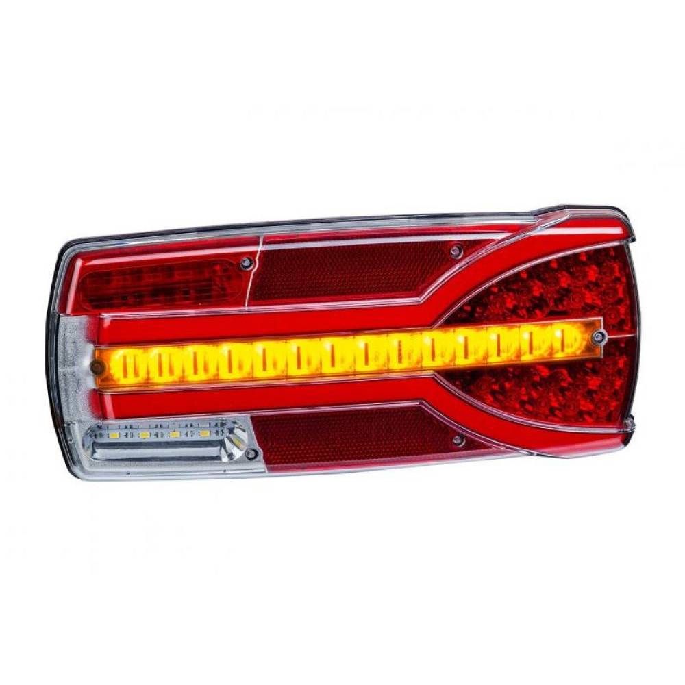Lampa spate 305x132, 6 functii, semnalizare dinamica, cu mufa 7 pini, dreapta, color, Carmen LZD2405 Horpol
