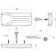 Lampa spate 305x132, 6 functii, semnalizare dinamica, cu mufa 7 pini, dreapta, color, Carmen LZD2405 Horpol