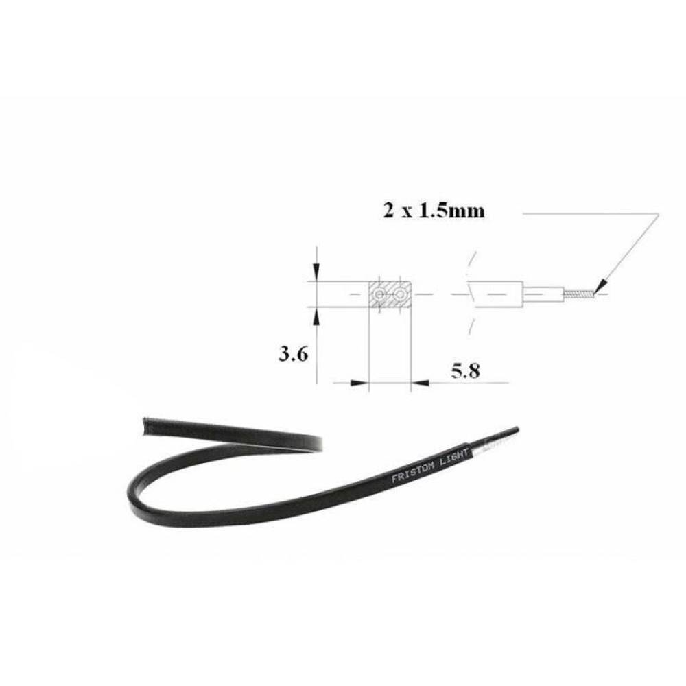Cablu electric plat, ADR, YLY-Sp, 2x1.50mm2, 2 fire, metru liniar, Fristom