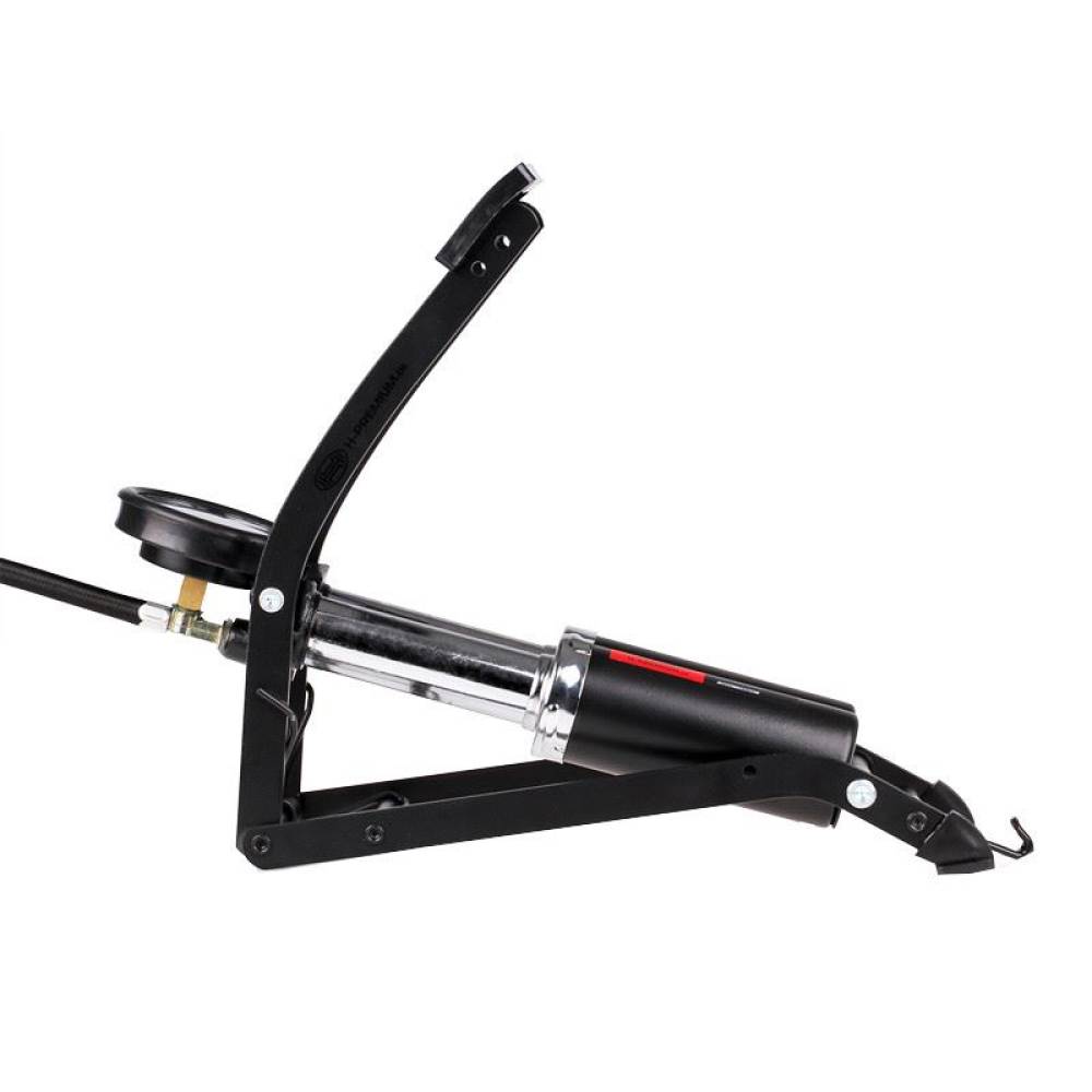 Pompa aer picior 2 cilindri 14 bar PedalMax Black Edition PRO 225.01 Heyner
