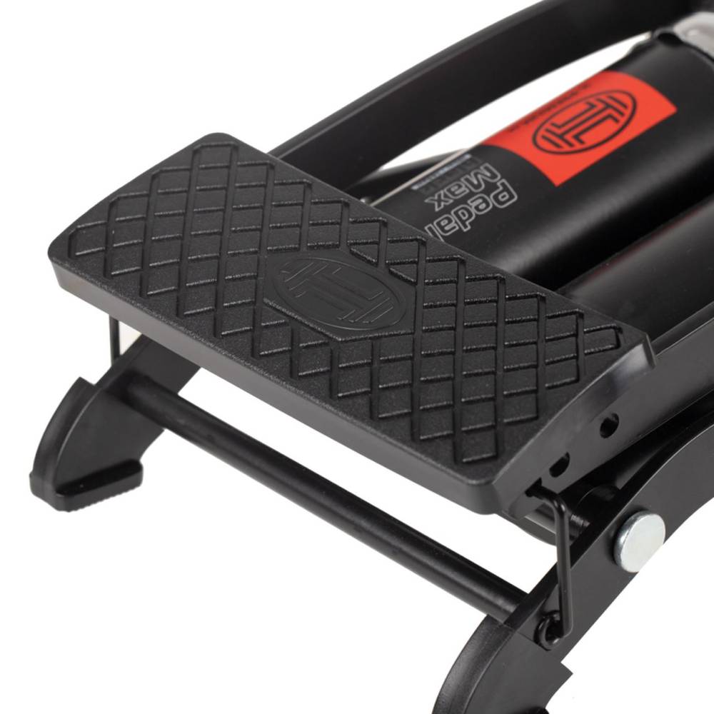 Pompa aer picior 2 cilindri 14 bar PedalMax Black Edition PRO 225.01 Heyner