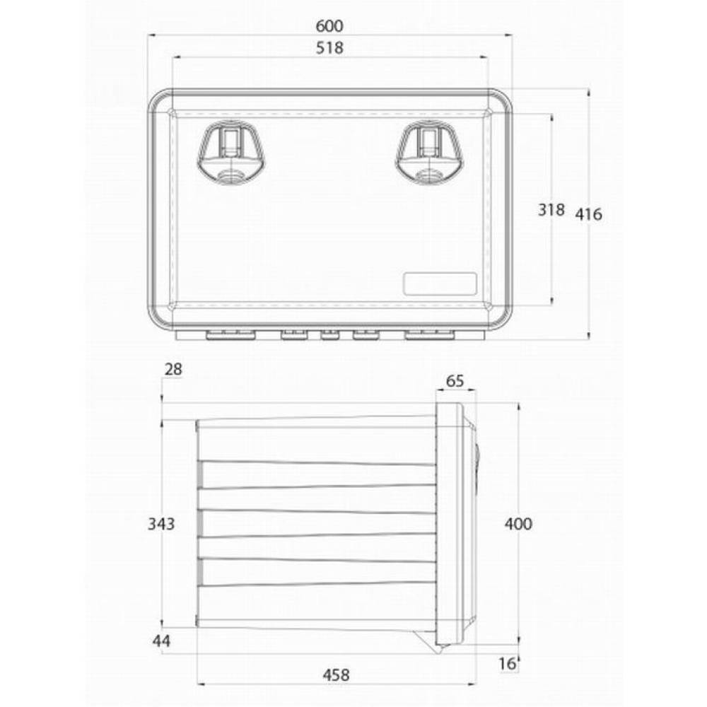Lada scule 600x415x460 Just 600, 81104000 Daken Lada scule 600x415x460 Just 600, 81104000 Daken