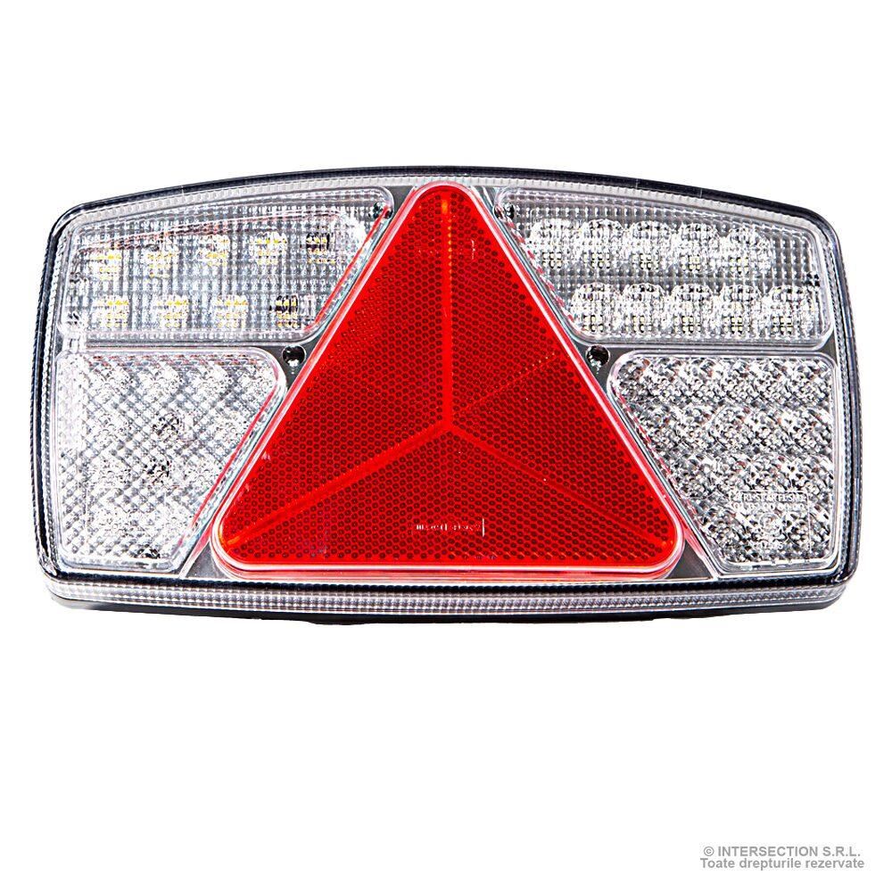 Lampa spate 250x138, 5 functii, cu triunghi, LED, stanga, L1813 TruckLed