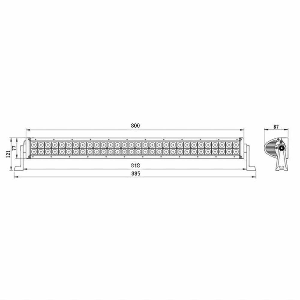 Proiector LED BAR, 885x87, combo, 60 LED-uri, 180W, LB0005 