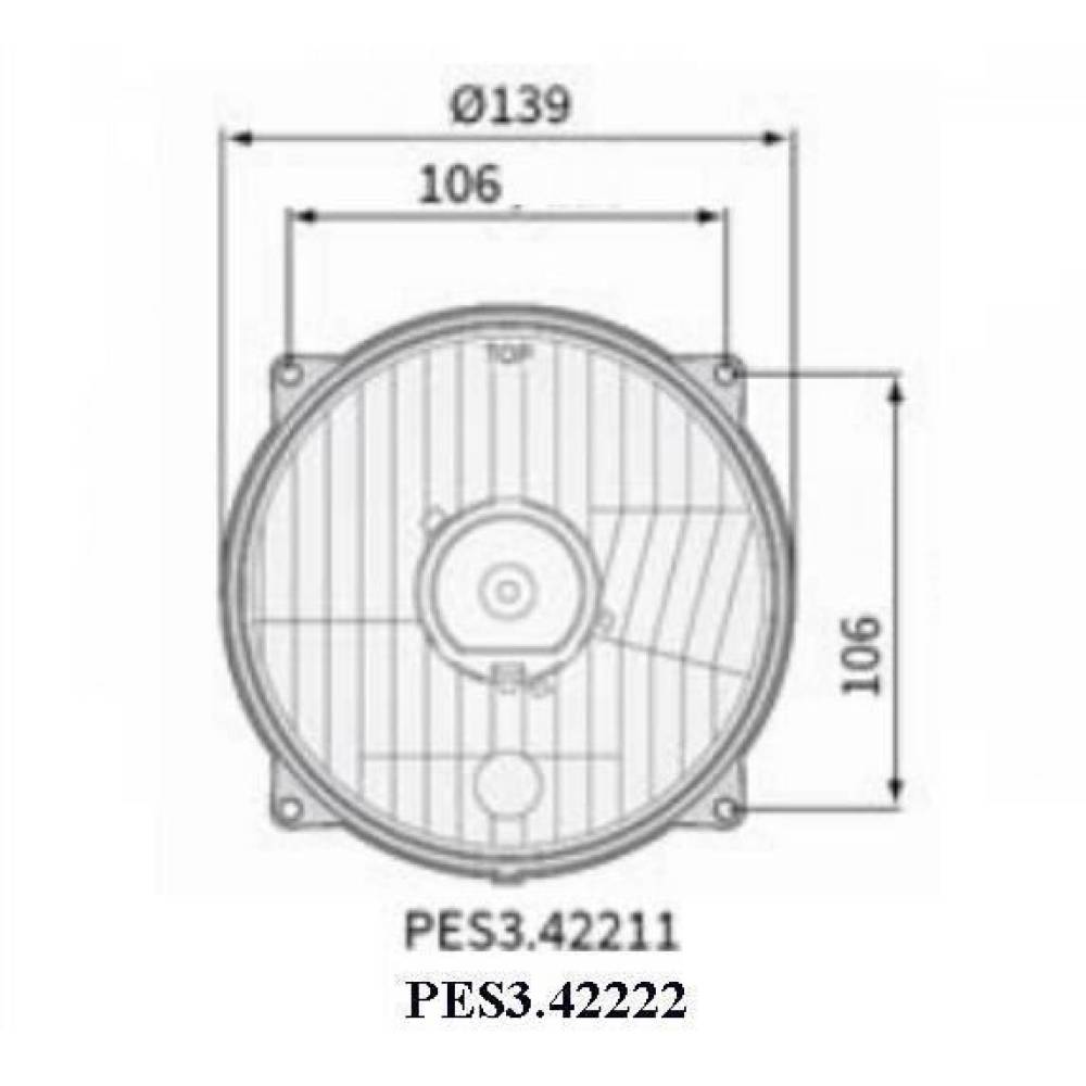 Element optic fi131/139-106, cu pozitie PES3.42222 Wesem