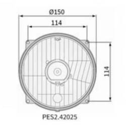 Element otpic fi142/151-114, cu pozitie, in masca, Deutz, PES2.42025 Wesem