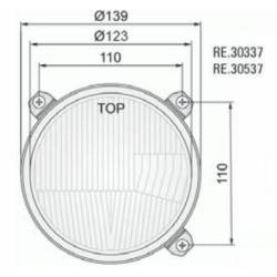 Element optic far fi123/139-110 in masca cu pozitie, stanga RE.30537 Wesem