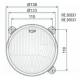 Element optic far fi123/139-110 in masca cu pozitie, stanga RE.30537 Wesem