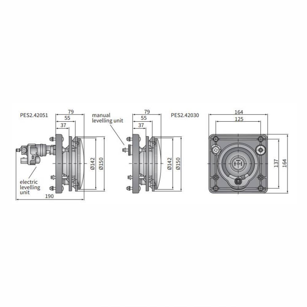 Far fi150, cu rama, pozitie si reglaj electric, Deutz 42051 Wesem