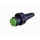 Mufa conector cu 8 pini, pentru lampi, verde, Bayoneta TLA 02134 Horpol