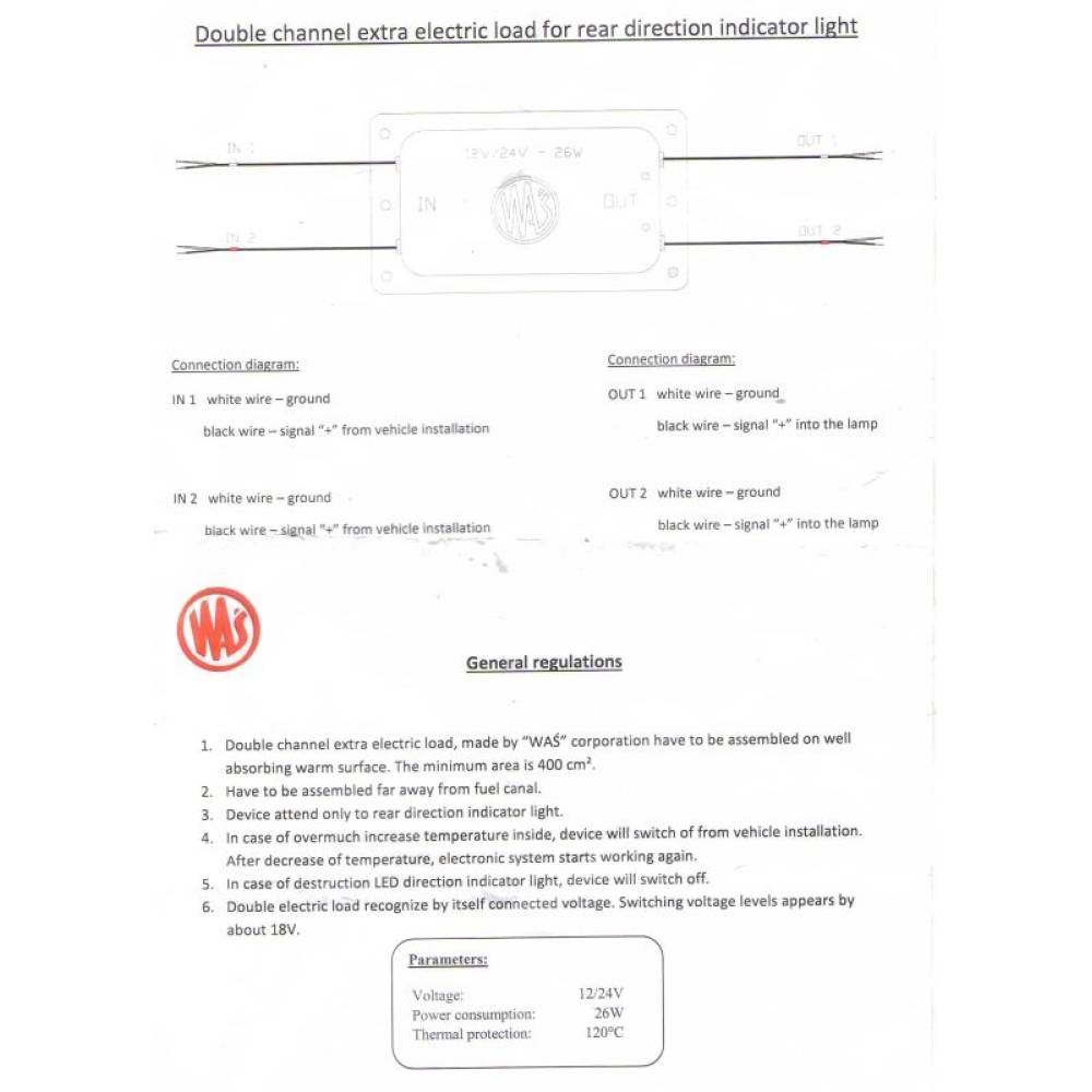 Modul LED control Box 12-24V,  anulator eroare semnalizare 494 Was