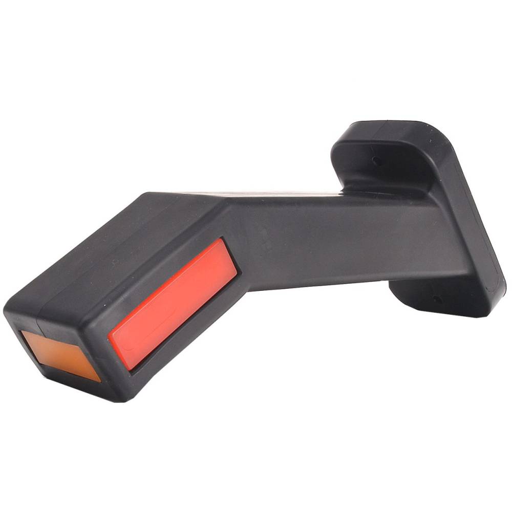 Lampa gabarit cu brat oblic 45°, 185mm, LED, 3 functii, stanga 12-24V, W168.4-1171L Was