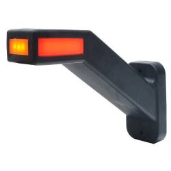 Lampa gabarit cu brat oblic 45°, 185mm, LED, 3 functii, stanga 12-24V, W168.4-1171L Was