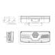 Lampa spate 350x131, 7 functii, LED, stanga, W170 L 1190 Was