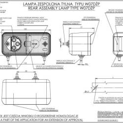 Lampa semnalizare fata cu pozitie, LED si bec, dreapta, 150x80, W07DZP -492 Was