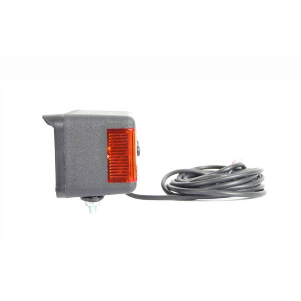 Lampa semnalizare fata cu pozitie, LED si bec, dreapta, 150x80, W07DZP -492 Was