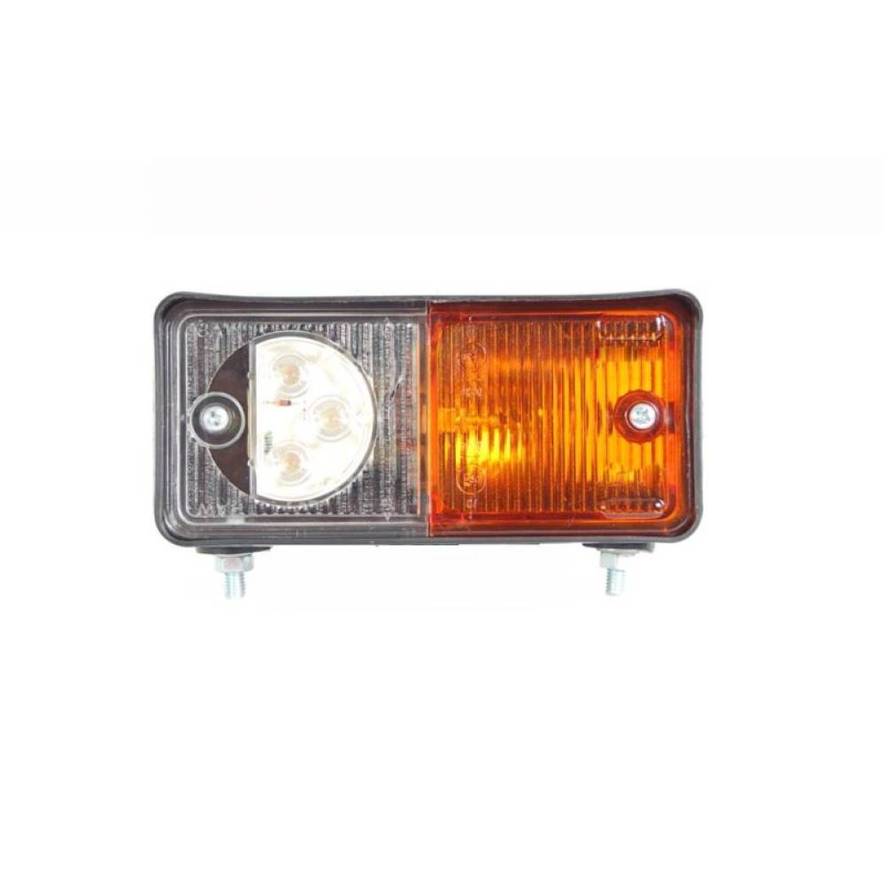 Lampa semnalizare fata cu pozitie, LED si bec, dreapta, 150x80, W07DZP -492 Was