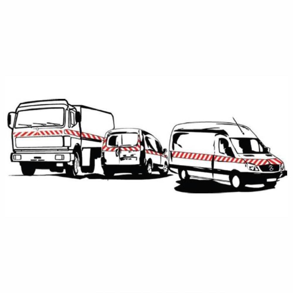 Set 2 role banda reflectorizanta alb-rosu, 2 x 9m x 141mm, stanga si dreapta, DIN30710, 7364HIM Reflex Set 2 role banda reflectorizanta alb-rosu, 2 x 9m x 141mm, stanga si dreapta, DIN30710, 7364HIM Reflex