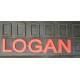 Covorase Dacia Logan, scris rosu, 5 piese H.L.668