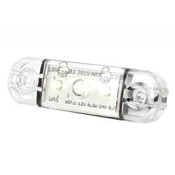 Lampa gabarit 84x24, LED, slim, alba, 12-24V, W97.3 710 Was