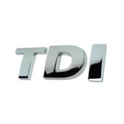Ornament emblema metalica adeziva, TDI crom