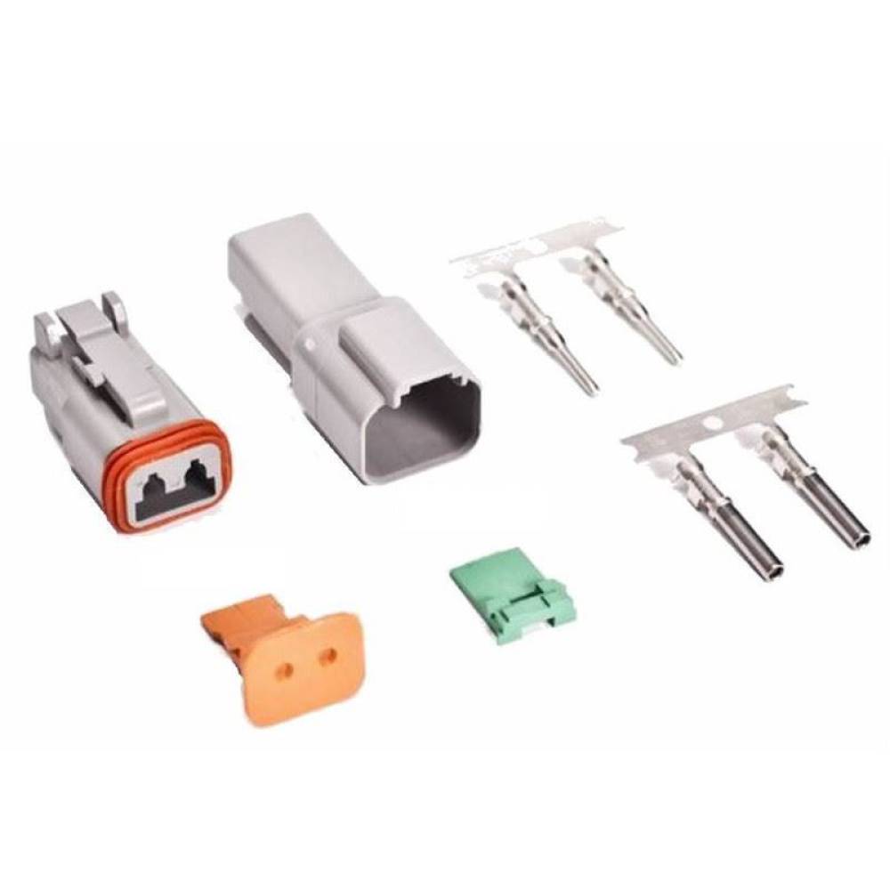 Mufa conector fisa tata cu 2 pini -mama, tip Deutsch DT06-2S / WTY DS M05 Mufa conector fisa tata cu 2 pini -mama, tip Deutsch DT06-2S / WTY DS M05