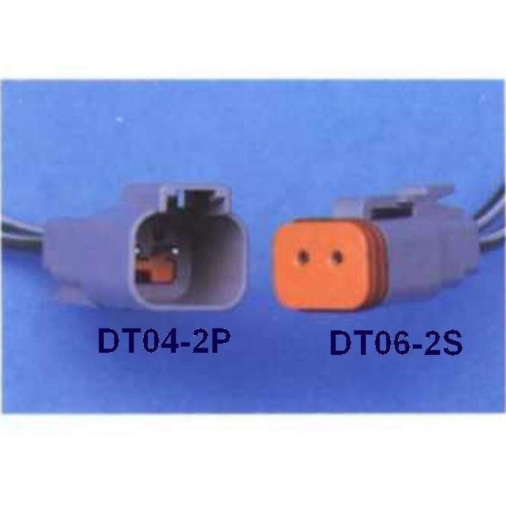 Mufa conector fisa tata cu 2 pini -mama, tip Deutsch DT06-2S / WTY DS M05 Mufa conector fisa tata cu 2 pini -mama, tip Deutsch DT06-2S / WTY DS M05