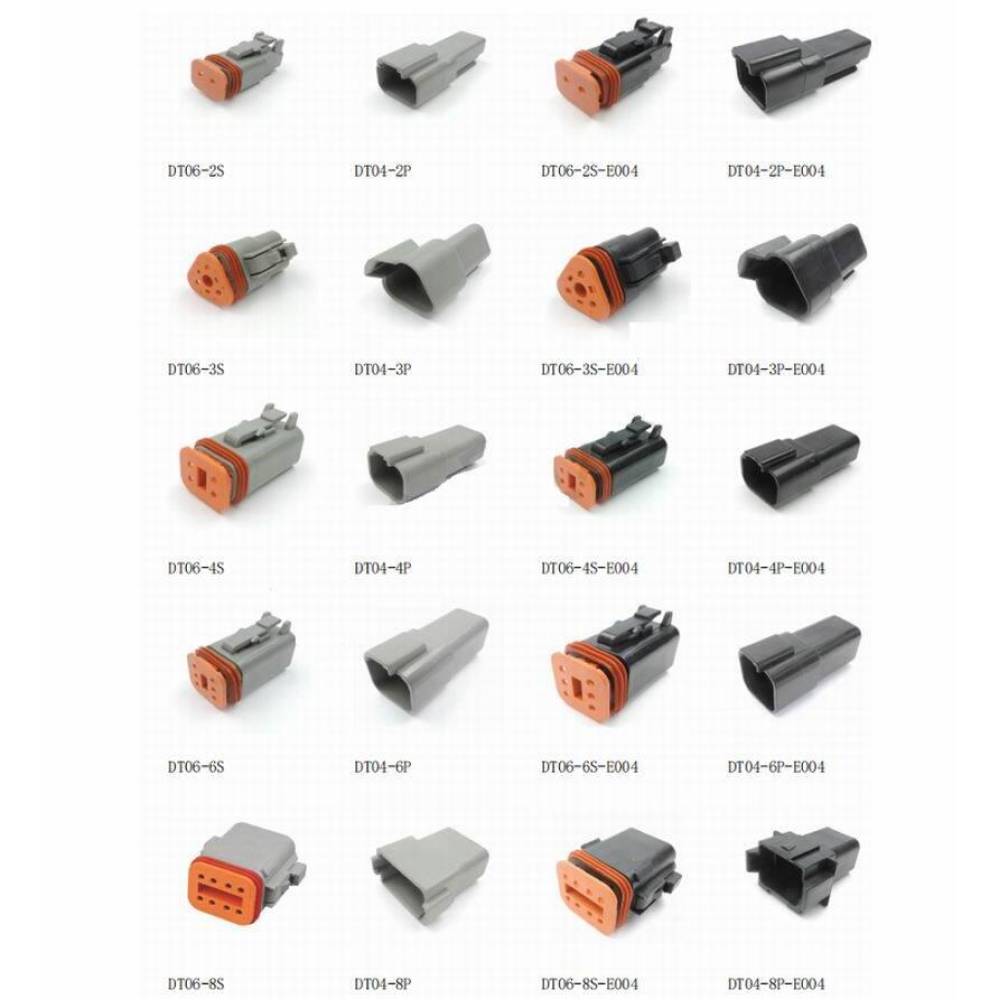 Mufa conector fisa tata cu 2 pini -mama, tip Deutsch DT06-2S / WTY DS M05 Mufa conector fisa tata cu 2 pini -mama, tip Deutsch DT06-2S / WTY DS M05