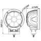 Proiector faza lunga fi140, LED, 45W, 5400lm, Truck Led L0073
