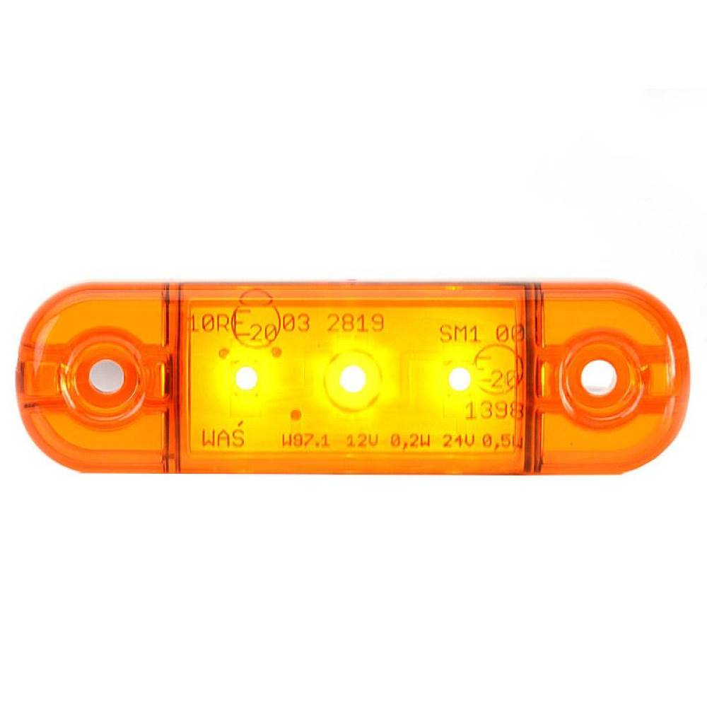 Lampa gabarit 84x24, LED, slim, galbena, W97.1 708 Was