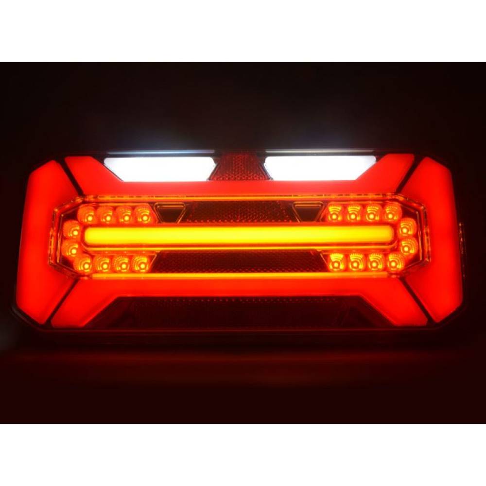 Lampa stop dreapta 305x132, 7 functii, cu gabarit lateral, W184 1269P Was Lampa stop dreapta 305x132, 7 functii, cu gabarit lateral, W184 1269P Was