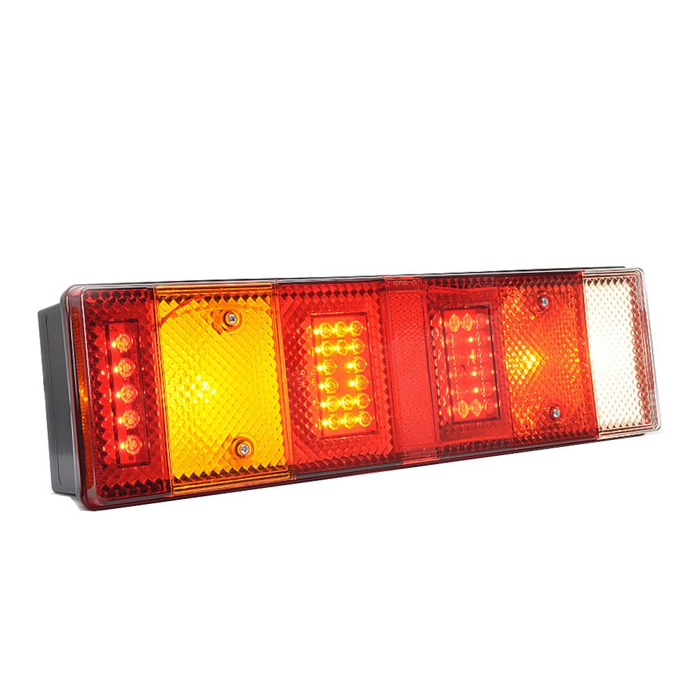 Lampa stop 465x130, 7 functii cu numar, LED si bec, hibrid, stanga W26DzL 662Sz Was