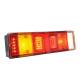 Lampa stop 465x130, 7 functii cu numar, LED si bec, hibrid, stanga W26DzL 662Sz Was