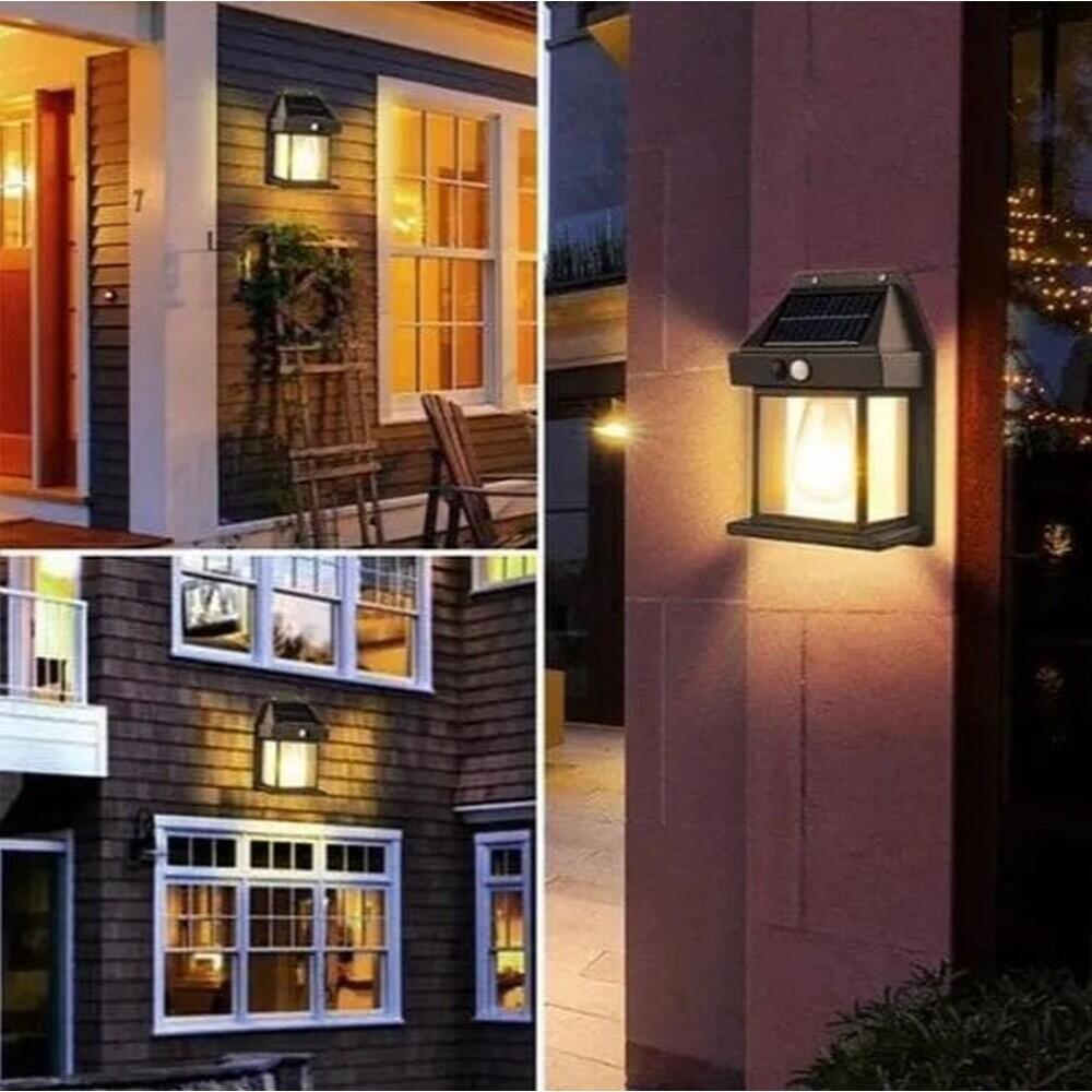 Lampa solara perete cu senzor lumina si miscare Vintage model, lumina calda, DA01087 GardenOfEden