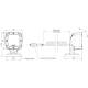 Proiector lucru 100x100, LED, 650lm, magnet, cablu 8m, FT-063LED + MAG M78 Fristom