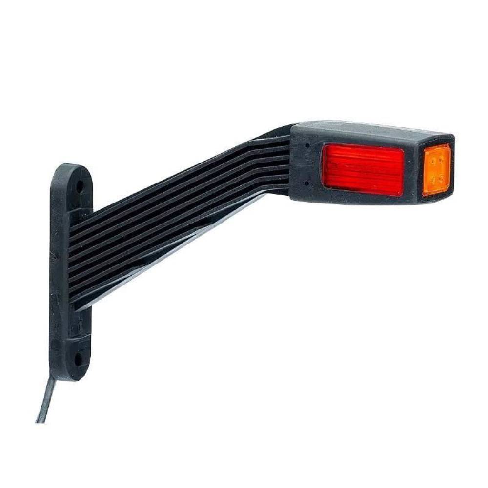 Lampa de gabarit cu brat 190mm, cotit la 45°, LED, 3 functii, dreapta FT-145-P Fristom
