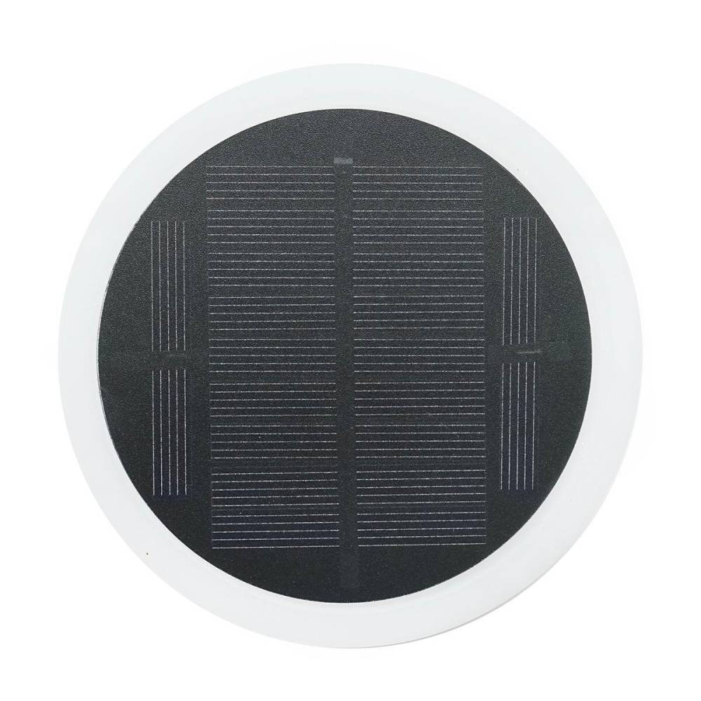Veioza cu incarcare solara si USB, cu senzor lumina, intrerupator, baterie 3.7V, 1200Mah, aurie, Garden Of Eden 69931