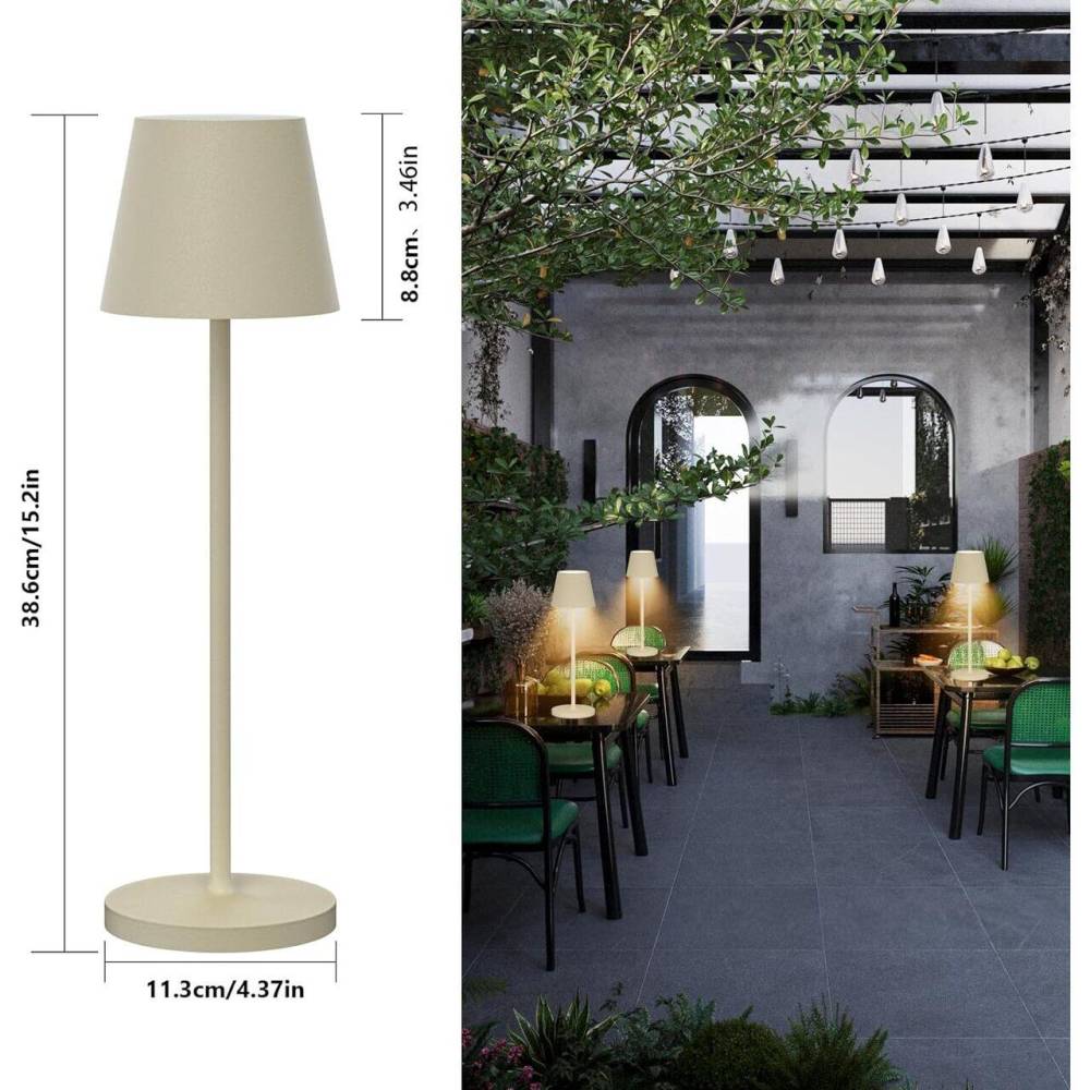 Veioza cu incarcare solara si USB, cu senzor lumina, intrerupator, baterie 3.7V, 1200Mah, aurie, Garden Of Eden 69931