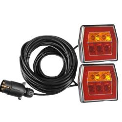 Kit lampi remorca, cablu 2x 7m, fisa 7 pini, RLZ05-01 Fristom