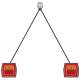 Kit lampi remorca 99x93, cu Ft-122LED si magnet, 2 cabluri 7m, fisa 7 pini, RLZ05-04 Fristom