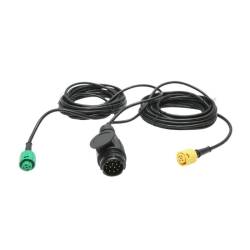 Kit lampi remorca 215X100, 6 functii, mi,ce,nr, cablaj 5.5m, fisa 13 pini, BK69430